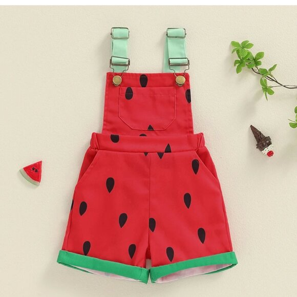 Cocomelon Overalls Jumpsuit First Birthday Bodysuit clothes Coco Melon Romper - Picture 6 of 7